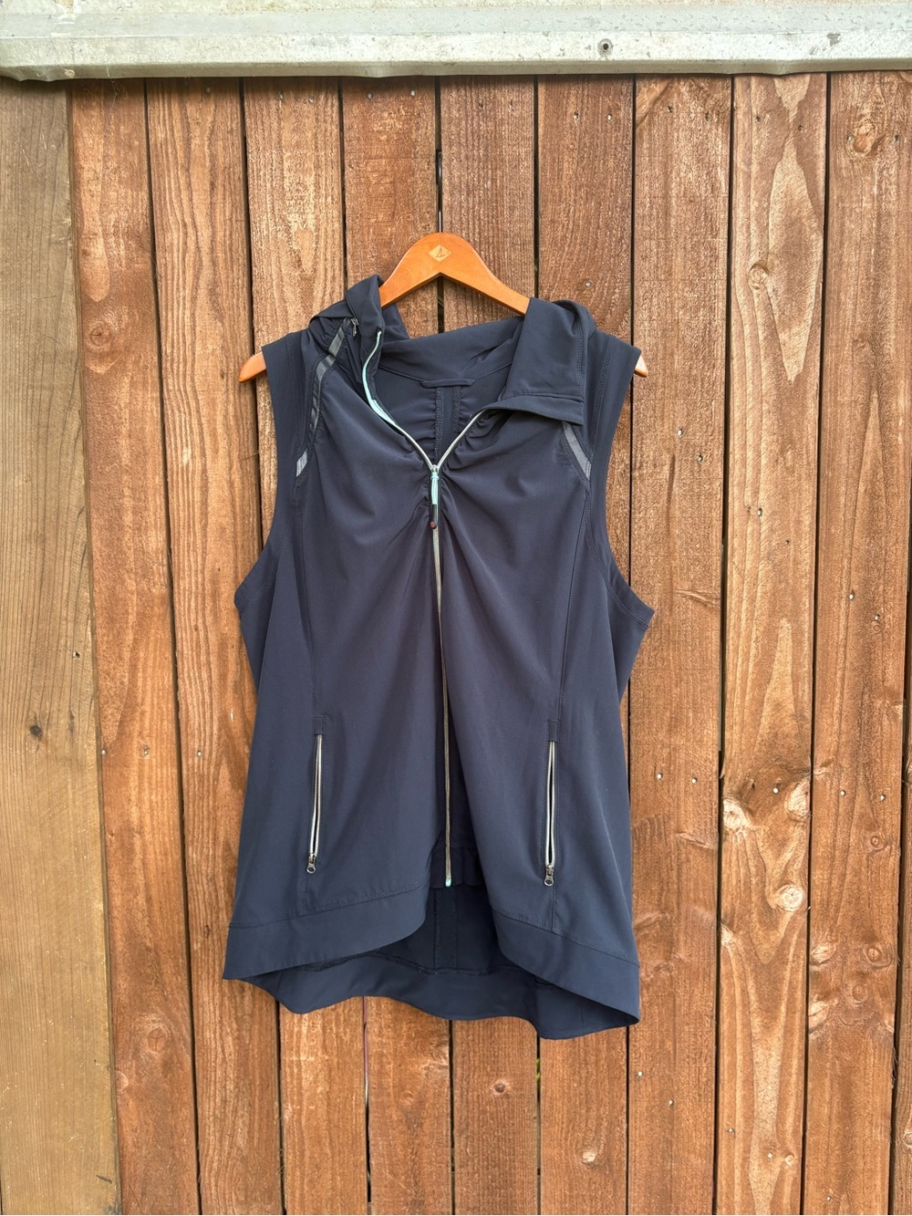 Tangerine Black Running Sleeveless Vest Reflective Athletic Gym